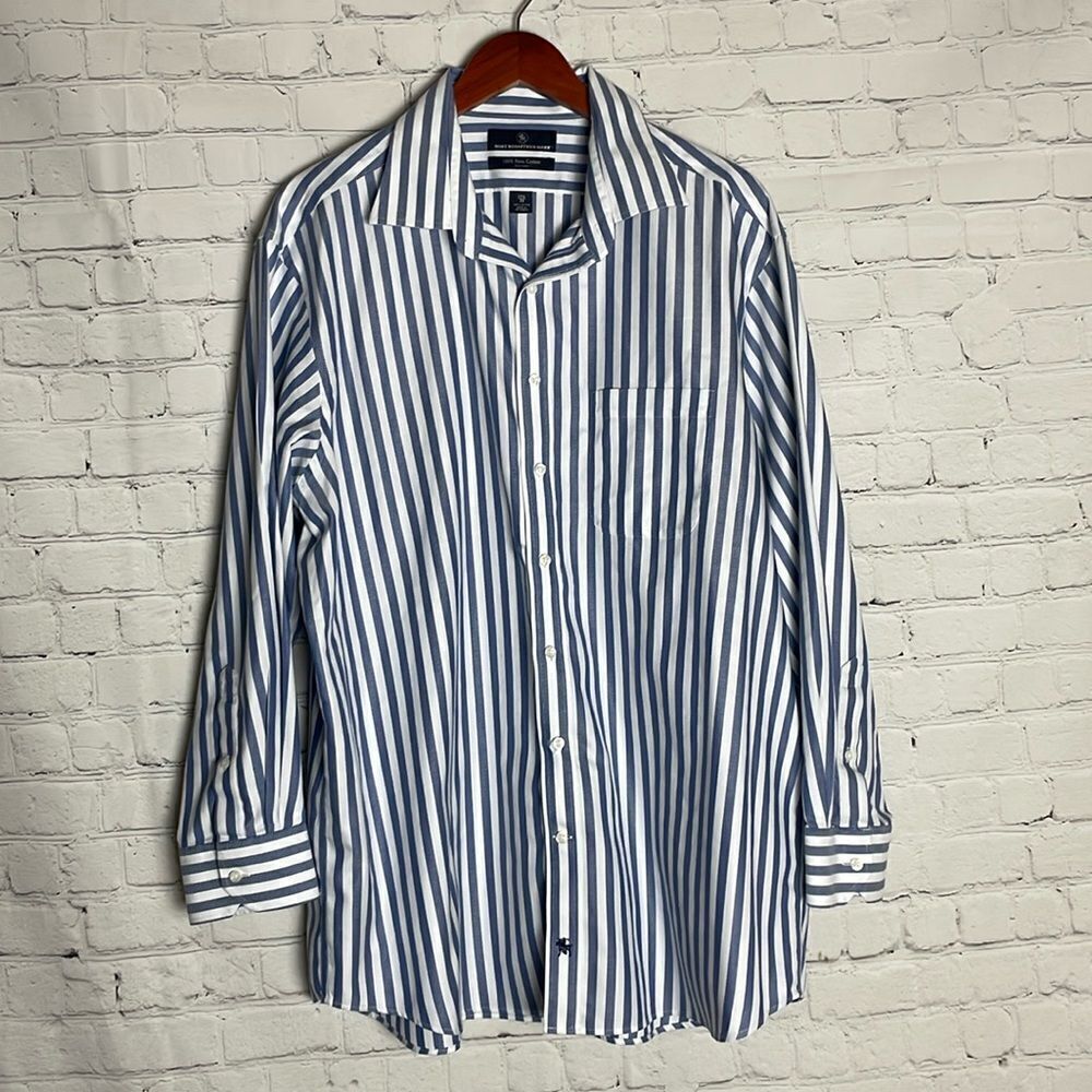 Hart Schaffner Marx Cotton Button Down Shirt Size 17 1/2, 33